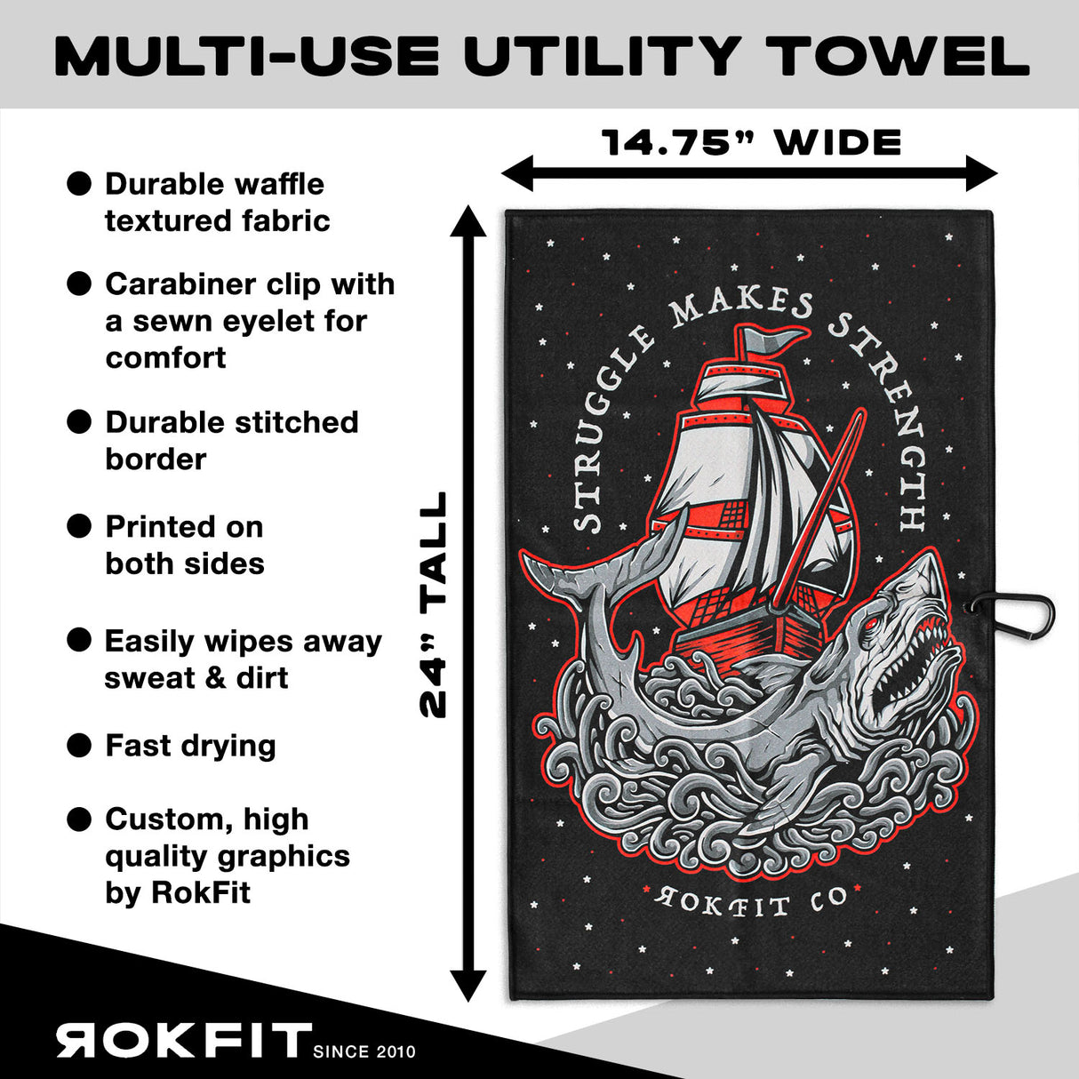 Utility Towel - Struggle Makes Strength